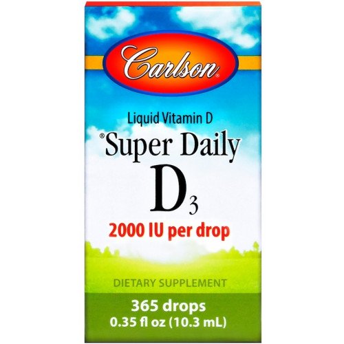 Carlson Labs Super Daily D3 - 2000 IU  - 10 ml.