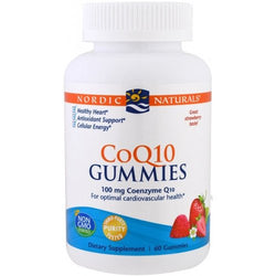 Nordic Naturals CoQ10 Gummies, 100mg Strawberry  - 60 gummies