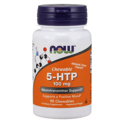 NOW Foods 5-HTP - 100mg (Chewable)  - 90 chewables