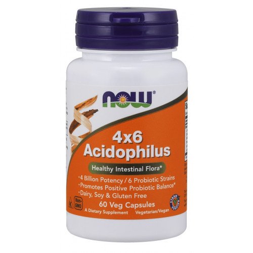 NOW Foods Acidophilus 4X6  - 60 vcaps