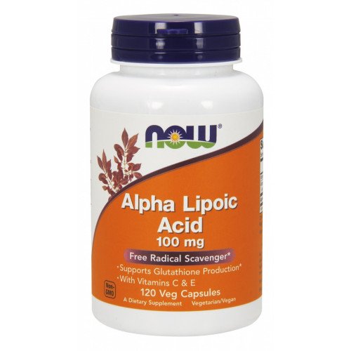 NOW Foods Alpha Lipoic Acid with Vitamins C & E - 100mg  - 120 vcaps