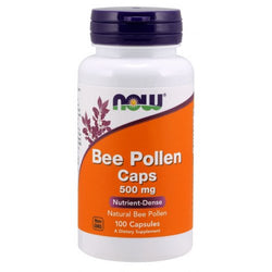 NOW Foods Bee Pollen, 500mg  - 100 caps