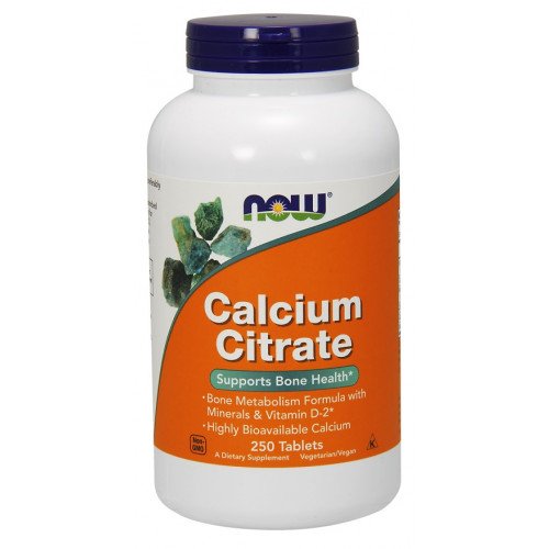 NOW Foods Calcium Citrate with Minerals & Vitamin D-2  - 250 tablets