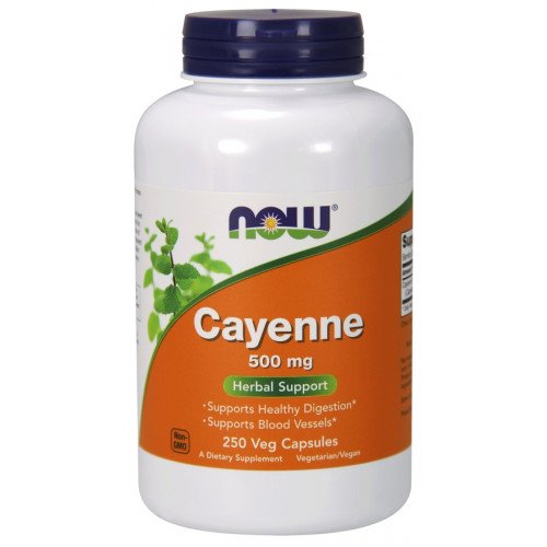 NOW Foods Cayenne - 500mg  - 250 vcaps