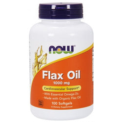 NOW Foods Flax Oil - 1000mg  - 100 softgels