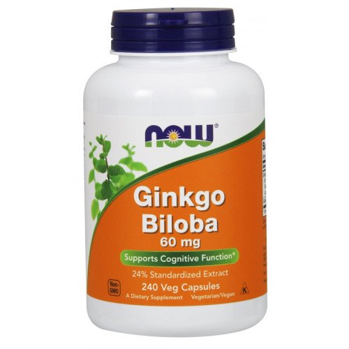 NOW Foods Ginkgo Biloba - 60mg  - 240 vcaps