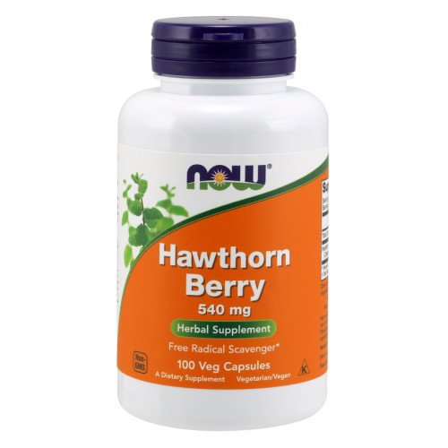 NOW Foods Hawthorn Berry, 540mg  - 100 vcaps