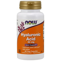 NOW Foods Hyaluronic Acid with MSM - 50mg  - 60 vcaps