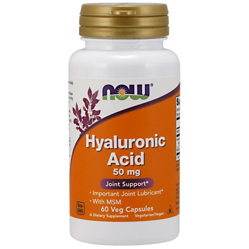 NOW Foods Hyaluronic Acid with MSM - 50mg  - 60 vcaps