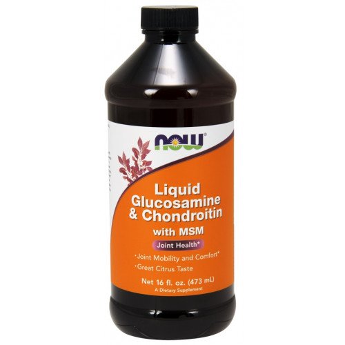 NOW Foods Glucosamine & Chondroitin with MSM Liquid  - 473ml.