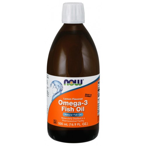 NOW Foods Omega-3 Fish Oil Liquid  - 500 ml.