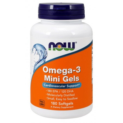 NOW Foods Omega-3 Mini Gels  - 180 softgels