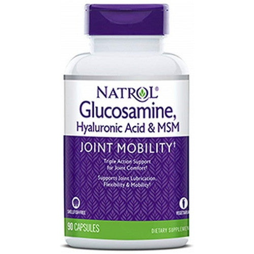 Natrol Glucosamine, Hyaluronic Acid & MSM  - 90 caps