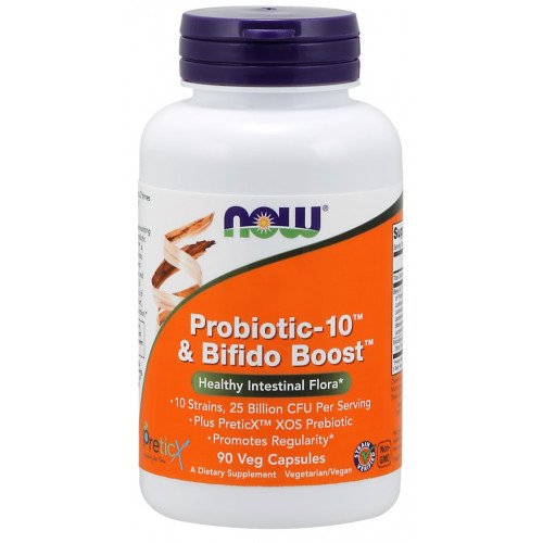 NOW Foods Probiotic-10 & Bifido Boost  - 90 vcaps