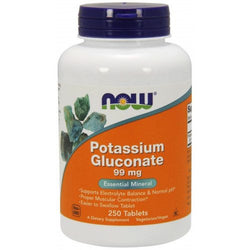 NOW Foods Potassium Gluconate - 99mg  - 250 tablets