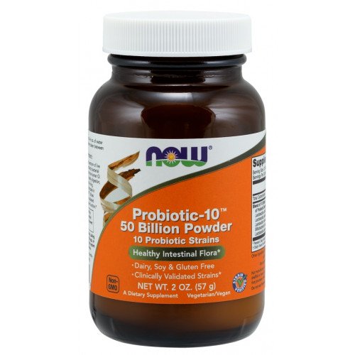 NOW Foods Probiotic-10 - 50 Billion Powder  - 57 grams