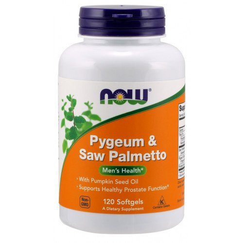 NOW Foods Pygeum & Saw Palmetto  - 120 softgels