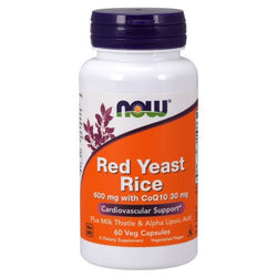 NOW Foods Red Yeast Rice with CoQ10, 600mg  - 60 vcaps