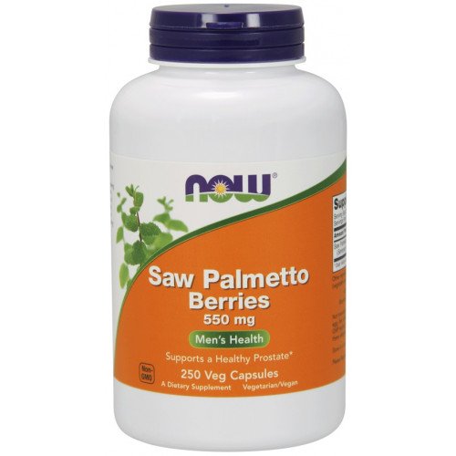 NOW Foods Saw Palmetto Berries - 550mg  - 250 vcaps