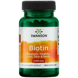 Swanson Biotin - 5000mcg  - 100 caps