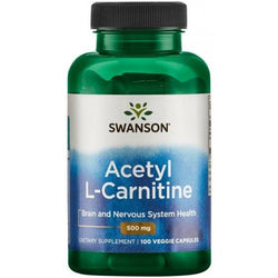 Swanson Acetyl L-Carnitine, 500mg  - 100 vcaps