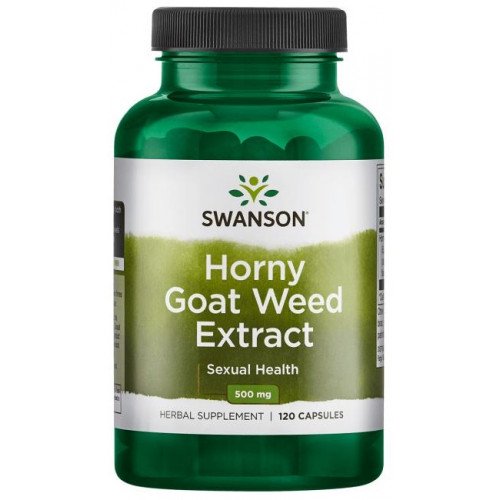 Swanson Horny Goat Weed Extract, 500mg  - 120 caps