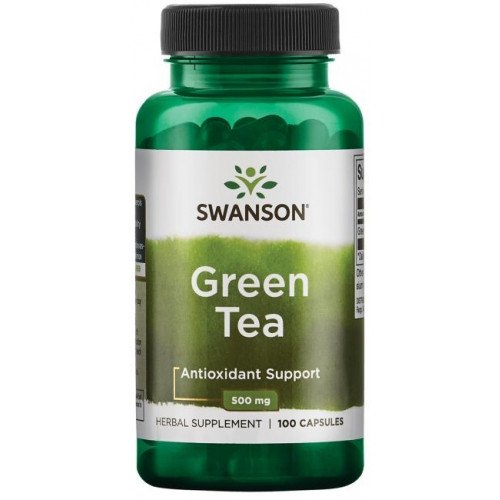 Swanson Green Tea, 500mg  - 100 caps