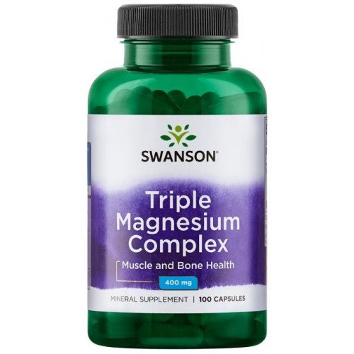 Swanson Triple Magnesium Complex - 400mg  - 100 caps