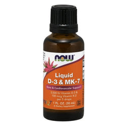 NOW Foods Liquid D-3 & MK-7  - 30 ml.