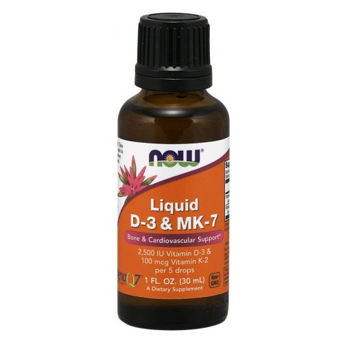 NOW Foods Liquid D-3 & MK-7  - 30 ml.