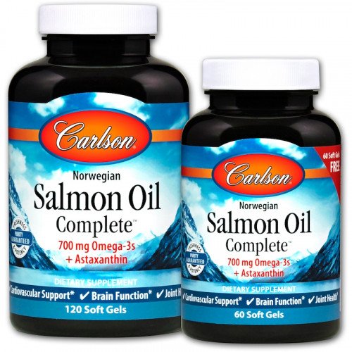 Carlson Labs Norwegian Salmon Oil Complete  - 120 + 60 softgels