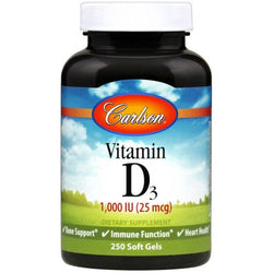 Carlson Labs Vitamin D3 - 1000 IU  - 250 softgels