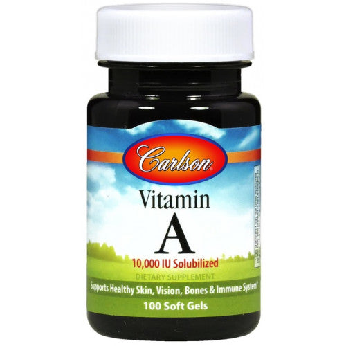 Carlson Labs Vitamin A Solubilized, 10 000 IU  - 100 softgels