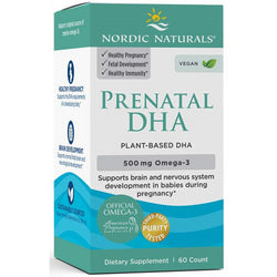 Nordic Naturals Prenatal DHA Vegan, 500mg  - 60 softgels