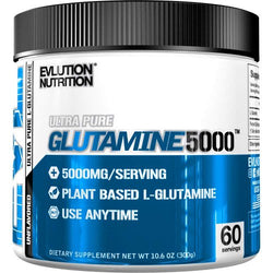 EVLution Nutrition Ultra Pure Glutamine 5000, Unflavoured  - 300 grams