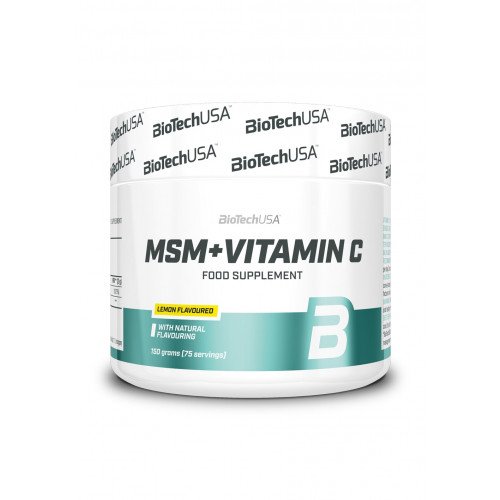 BioTechUSA MSM + Vitamin C, Lemon  - 150 grams