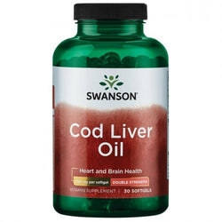 Swanson Cod Liver Oil - 700mg Double-Strength  - 30 softgels