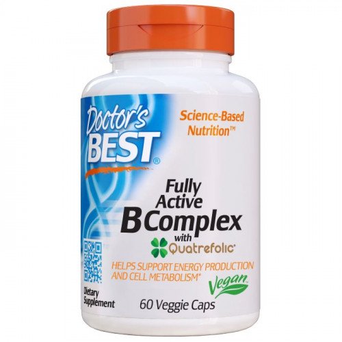 Doctor's Best Fully Active B-Complex with Quatrefolic  - 60 vcaps