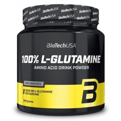 BioTechUSA 100% L-Glutamine - Unflavoured  - 240 grams