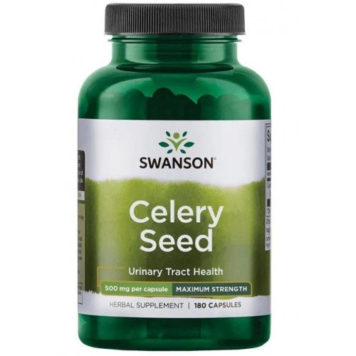 Swanson Celery Seed, 500mg  - 180 caps