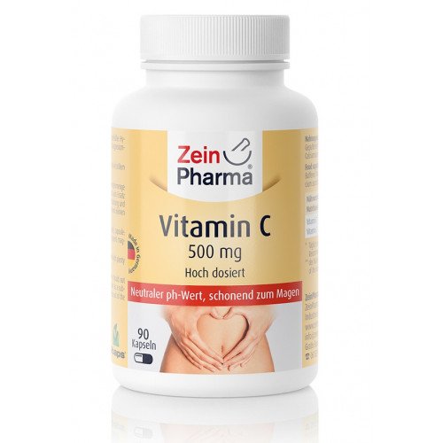 Zein Pharma Vitamin C Buffered, 500mg  - 90 caps