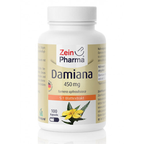 Zein Pharma Damiana, 450mg  - 100 caps