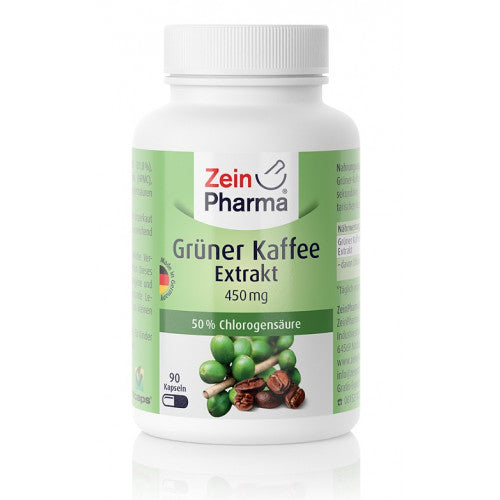 Zein Pharma Green Coffee Extract, 450mg  - 90 caps