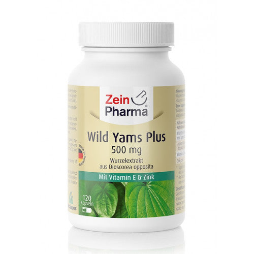 Zein Pharma Wild Yams Plus, 500mg  - 120 caps