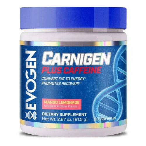 Evogen Carnigen Plus Caffeine, Mango Lemonade  - 81 grams