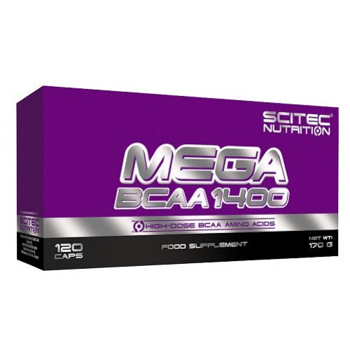 SciTec Mega BCAA 1400  - 120 caps