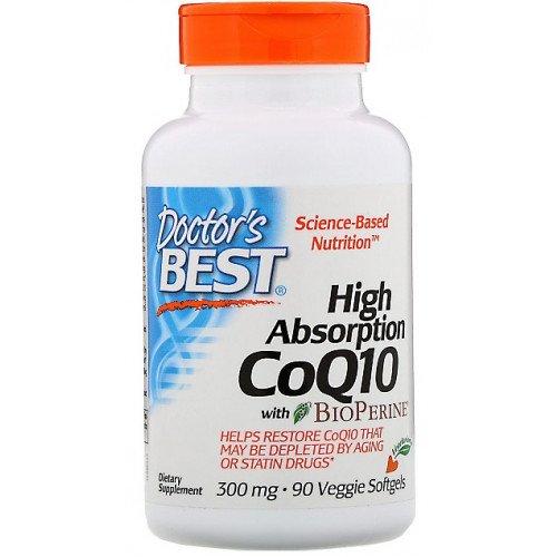 Doctor's Best High Absorption CoQ10 with BioPerine - 300mg  - 90 veggie softgels