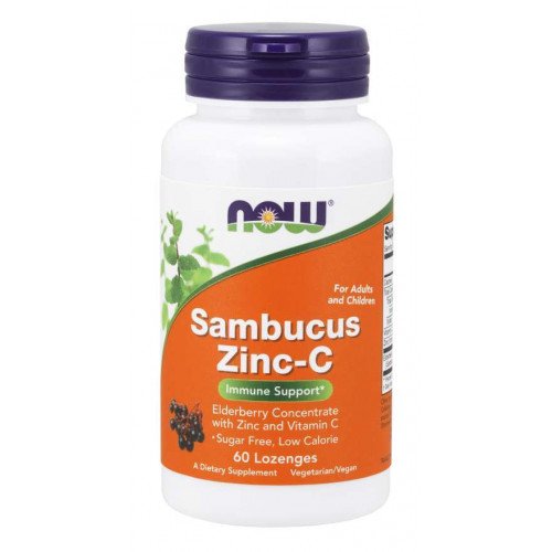 NOW Foods Sambucus Zinc-C  - 60 lozenges