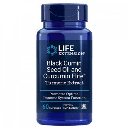 Life Extension Black Cumin Seed Oil and Curcumin Elite Turmeric Extract  - 60 softgels