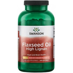 Swanson Flaxseed Oil High Lignan  - 200 softgels